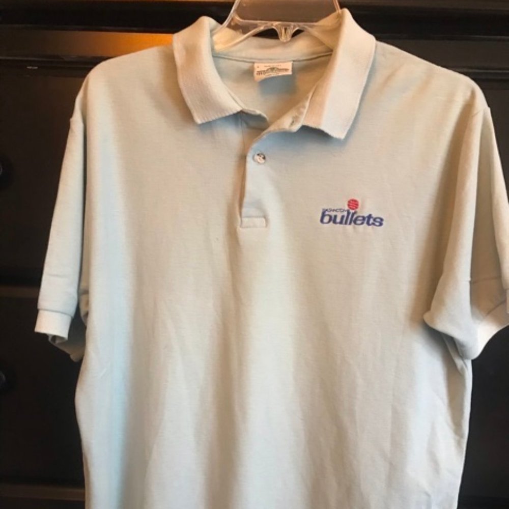 Mens Polo, Classic Basketball Washington Bullets